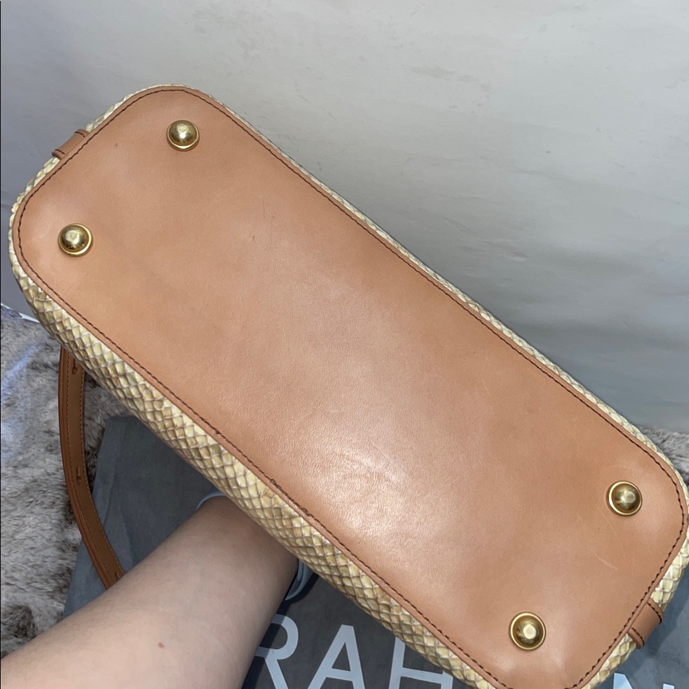 Brahmin Snake Skin Embossed Satchel - Picture 3 of 16